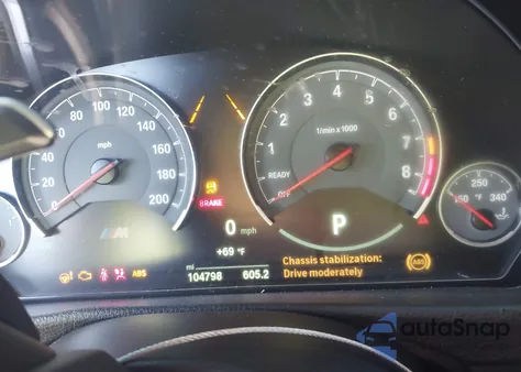 2015 BMW M3 z USA, uszkodzony, nr VIN WBS3C9C51FP806048